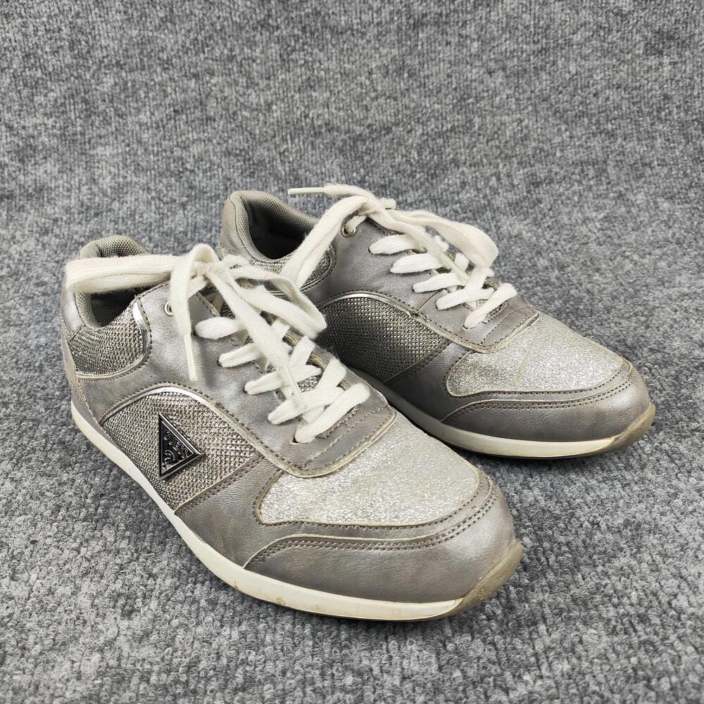 GUESS Shoes Womens Size 10 Silver Glitter Athletic Low Top Sneakers WGEILA-C - Picture 9 of 16